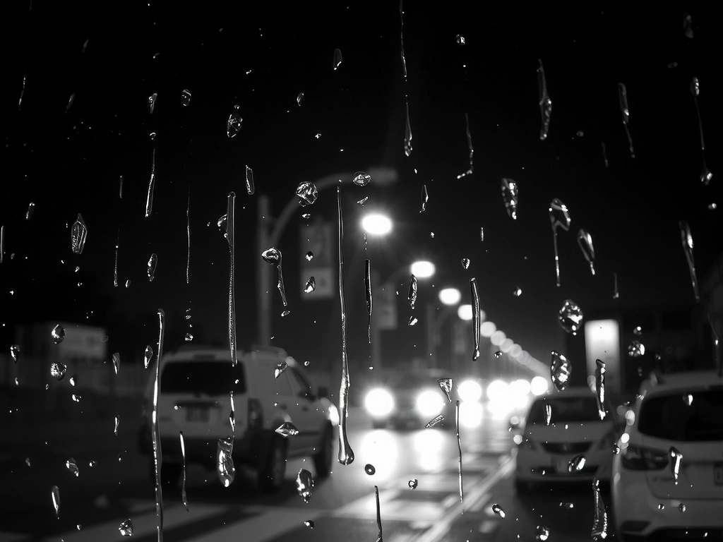 Kišne kapi na prozoru